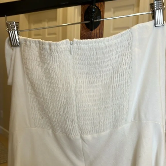 Petal & Pup Strapless cut out twist top linen midi dress nwot - Picture 13 of 15